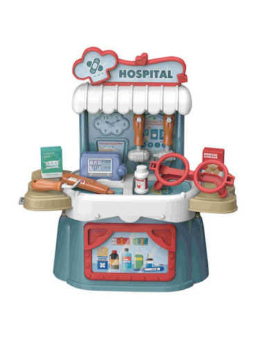 WOOPIE Zestaw Małego Lekarza Walizka 3w1 Torba 21 el.