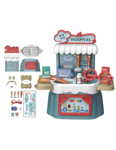 WOOPIE Zestaw Małego Lekarza Walizka 3w1 Torba 21 el.