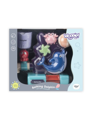 WOOPIE Zabawka Wodna do Kąpieli Delfinek + Kubeczek