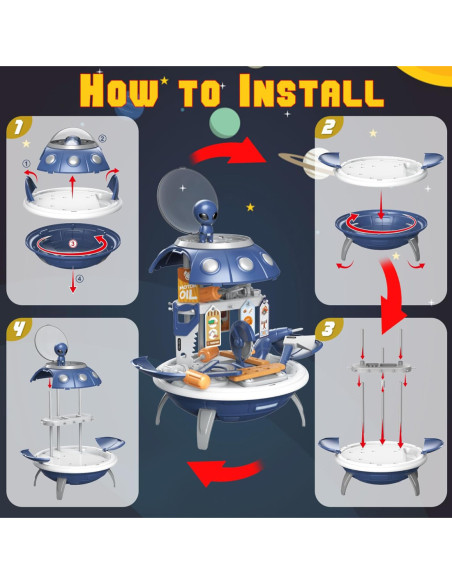 WOOPIE Warsztat 3w1 Plecak Projektor UFO