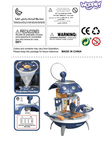 WOOPIE Warsztat 3w1 Plecak Projektor UFO