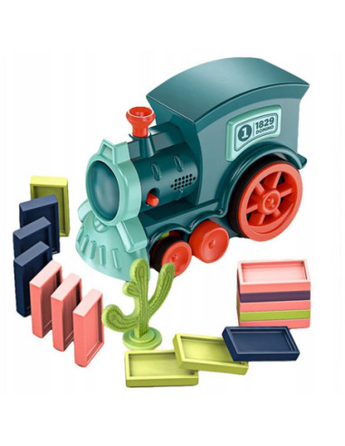 WOOPIE Elektryczna Ciuchcia Lokomotywa do Klocków Domino 62 el.