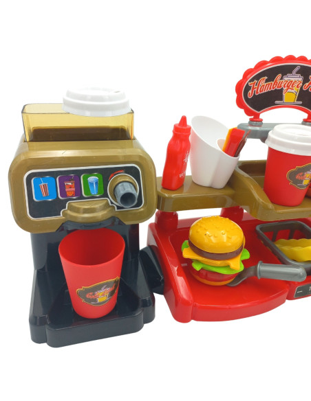 WOOPIE Fast Food XXL Sklep Restauracja Kasa + Dystrybutor Napojów