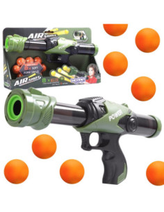 WOOPIE Ball Gun Foam Balls Automatic Launcher 9 pcs.
