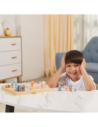 Viga PolarB Drewniana gra Ludo Chińczyk