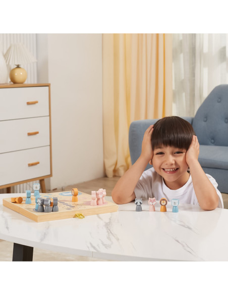 Viga PolarB Drewniana gra Ludo Chińczyk