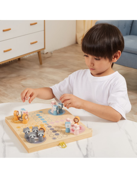 Viga PolarB Drewniana gra Ludo Chińczyk