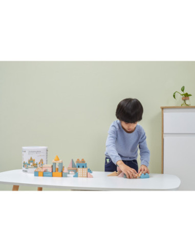 Viga PolarB Drewniane Klocki Bloki Miejskie 50 elementów Montessori