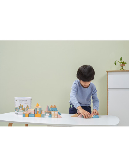 Viga PolarB Drewniane Klocki Bloki Miejskie 50 elementów Montessori