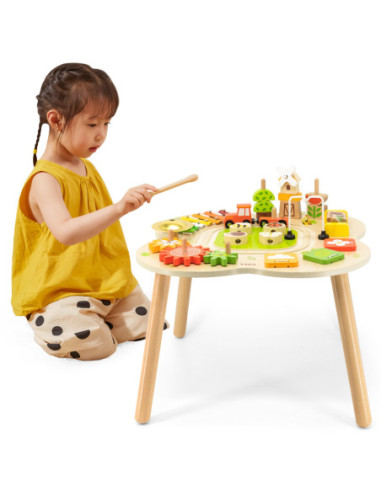 Viga PolarB Stół Stolik Edukacyjny Aktywności Piramidka Cymbałki Sensoryka Montessori