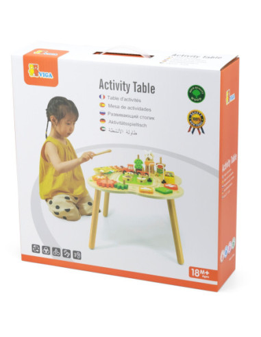 Viga PolarB Stół Stolik Edukacyjny Aktywności Piramidka Cymbałki Sensoryka Montessori