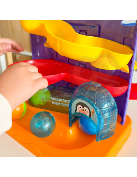 WOOPIE Tor Kulkowy Kulodrom 3w1 Wbijak z Młoteczkiem Zjeżdżalnia dla Samochodzików