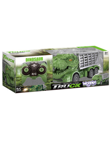 WOOPIE Samochód Zdalnie Sterowany RC Dinozaur Zielony + Figurka