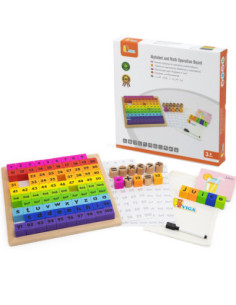 VIGA Matematyczna Tablica Operacyjna z Literami, Cyframi i Znakami