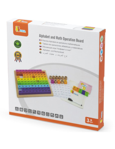 VIGA Matematyczna Tablica Operacyjna z Literami