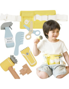 CLASSIC WORLD Zestaw Małego Fryzjera Pas z Akcesoriami  8 el.