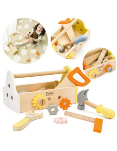 CLASSIC WORLD Wooden Tool Set Box 20 pcs.