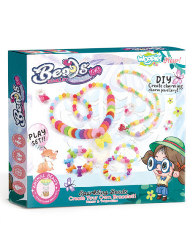 WOOPIE Zestaw do Robienia Biżuterii Bransoletek Wisiorków Pierścionków Nawlekanka