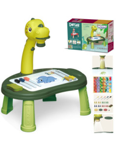 WOOPIE Tablica do Rysowania Projektor Dinozaur 24 Wzory + 2 Gry