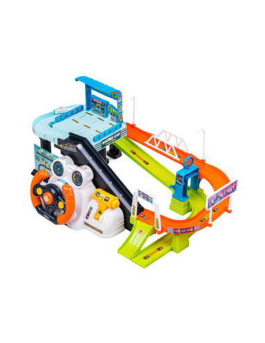 WOOPIE Parking Garaż z Kierownicą + 4 Auta