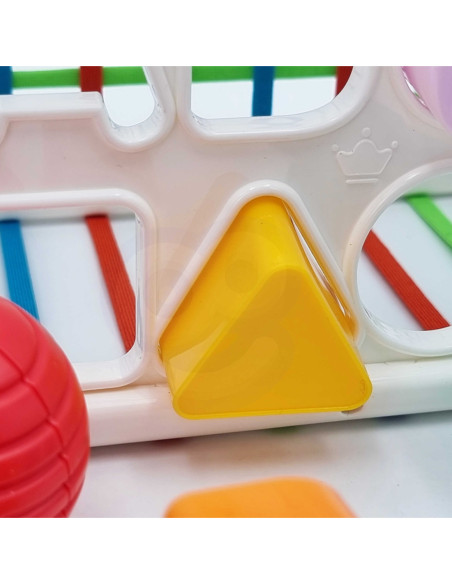 WOOPIE Elastyczna Kostka Sensoryczna Sorter dla Dzieci Kolorowe Kształty Alfabet 15 el.