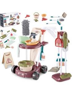 WOOPIE Zestaw do Sprzątania XXL Wózek 3w1