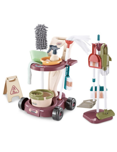 WOOPIE Zestaw do Sprzątania XXL Wózek 3w1