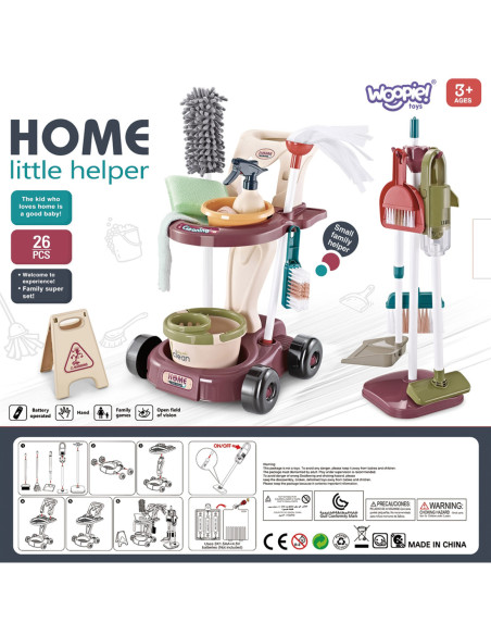 WOOPIE Zestaw do Sprzątania XXL Wózek 3w1