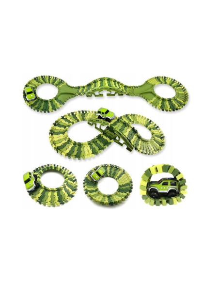 WOOPIE Tor Samochodowy XXL Dinozaury 240 el.