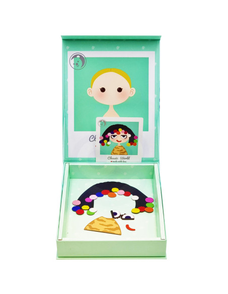 CLASSIC WORLD Układanka Magnetyczna Moda Zdjęcia Dziewczynki 44 el.