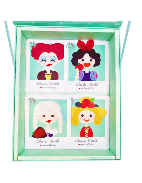 CLASSIC WORLD Układanka Magnetyczna Moda Zdjęcia Dziewczynki 44 el.