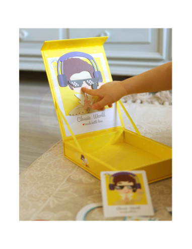 CLASSIC WORLD Układanka Magnetyczna Moda Zdjęcia Chłopcy 32 el.