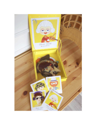 CLASSIC WORLD Układanka Magnetyczna Moda Zdjęcia Chłopcy 32 el.