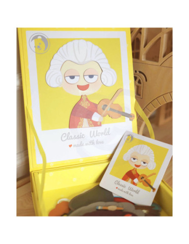 CLASSIC WORLD Układanka Magnetyczna Moda Zdjęcia Chłopcy 32 el.