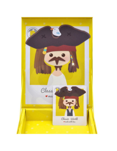 CLASSIC WORLD Układanka Magnetyczna Moda Zdjęcia Chłopcy 32 el.