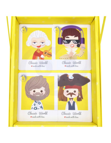 CLASSIC WORLD Układanka Magnetyczna Moda Zdjęcia Chłopcy 32 el.