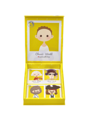 CLASSIC WORLD Układanka Magnetyczna Moda Zdjęcia Chłopcy 32 el.