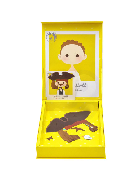 CLASSIC WORLD Układanka Magnetyczna Moda Zdjęcia Chłopcy 32 el.