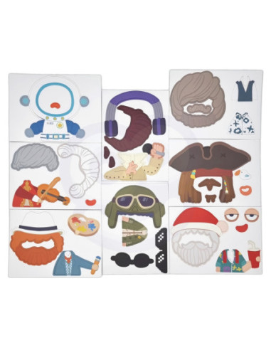 CLASSIC WORLD Układanka Magnetyczna Moda Zdjęcia Chłopcy 32 el.