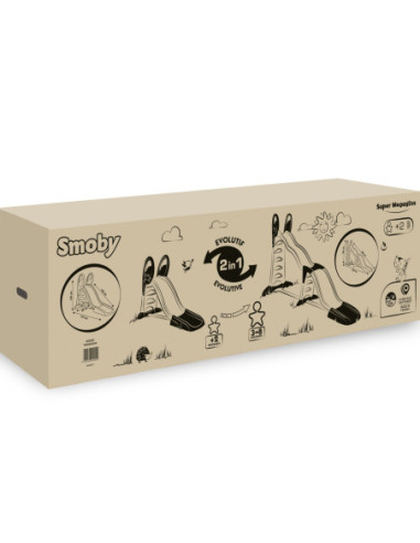 Smoby Zjeżdżalnia Megagliss Duża 2w1 Ślizg 360 cm