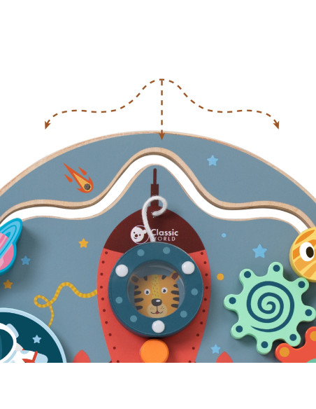 CLASSSIC WORLD Tablica Manipulacyjna Wielofunkcyjna 6w1 Podróżowanie