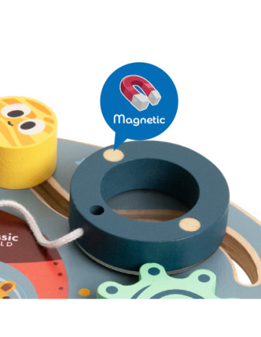 CLASSSIC WORLD Tablica Manipulacyjna Wielofunkcyjna 6w1 Podróżowanie