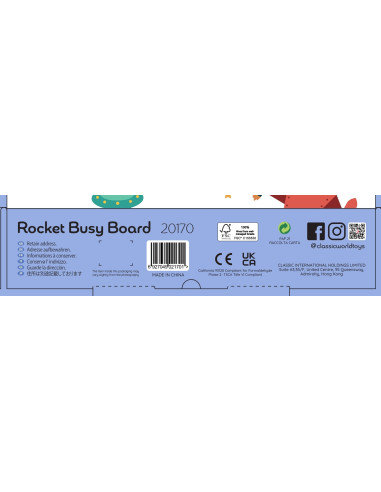 CLASSSIC WORLD Tablica Manipulacyjna Wielofunkcyjna 6w1 Podróżowanie