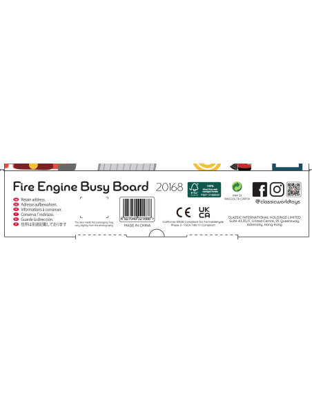 CLASSSIC WORLD Tablica Manipulacyjna Wielofunkcyjna 6w1 Podróżowanie