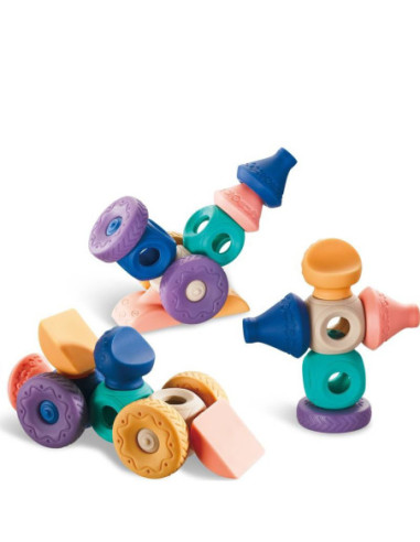 WOOPIE Klocki Sensoryczne Konstrukcyjne Układanka do Ściskania Wody 13 el.