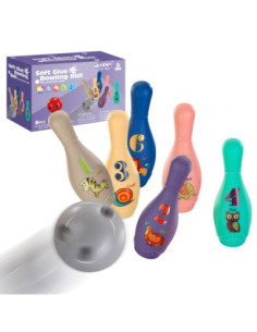 WOOPIE BABY Sensory Bowling for Babies 8 pcs.