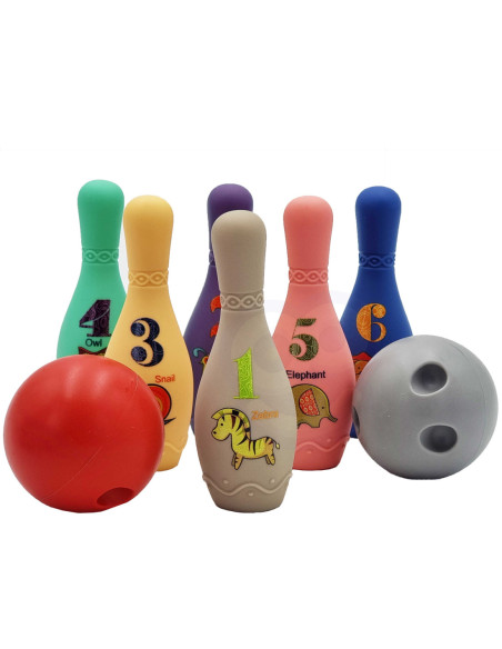 WOOPIE Kręgle Sensoryczne dla Niemowląt 8 el.