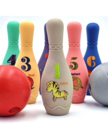 WOOPIE Kręgle Sensoryczne dla Niemowląt 8 el.