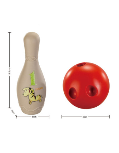 WOOPIE Kręgle Sensoryczne dla Niemowląt 8 el.