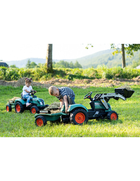 FALK Traktor Landini Niebieski na Pedały z Przyczepką od 3 Lat